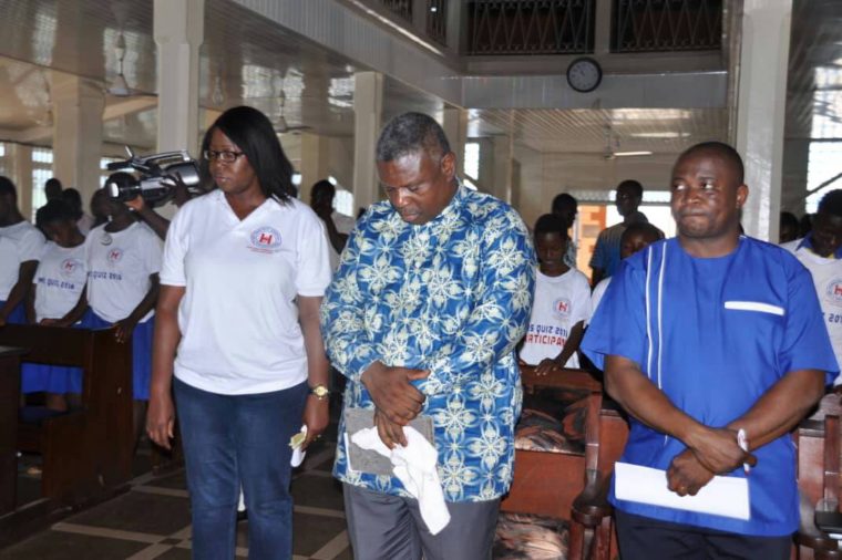 Prez, AAAF and other dignitaries at the English, Maths and Science Quiz